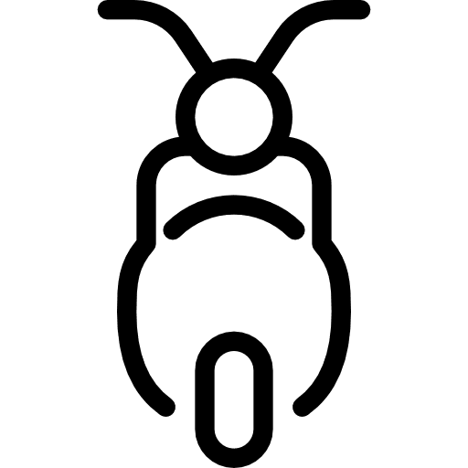Scooter transportation transport vespa icon