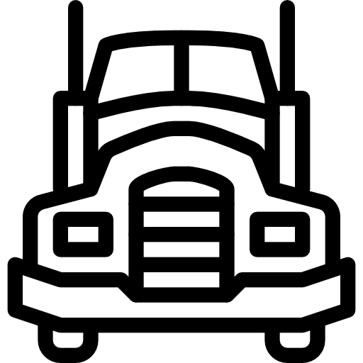 Truck trucking transport delivery icon