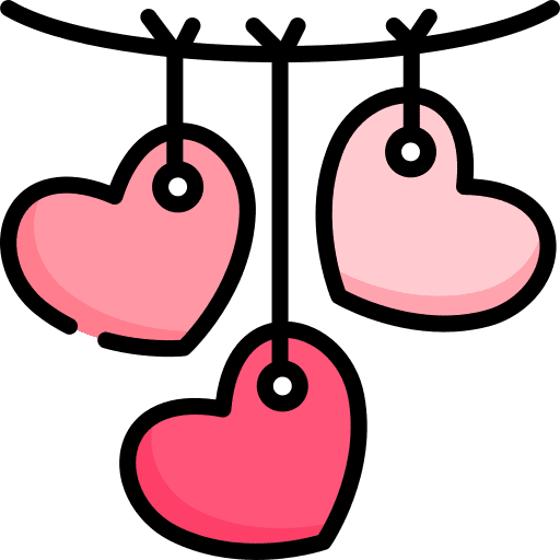 Hearts love and romance hearts peace icon