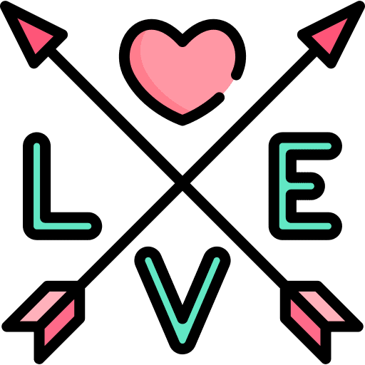 Love lovely arrow romantic icon