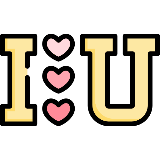 I love you i love you love and romance in love icon