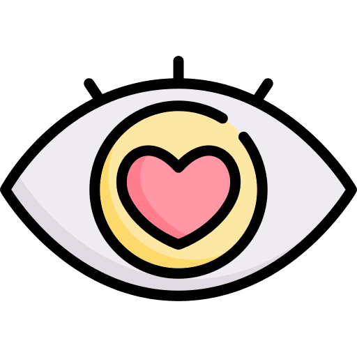 In love love and romance in love valentines icon