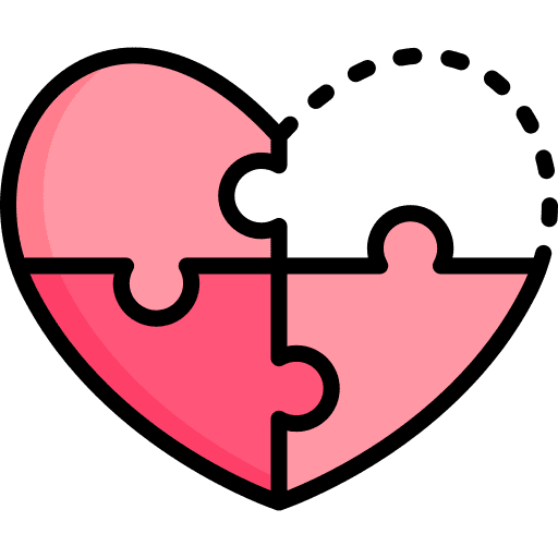 Jigsaw love puzzle jigsaw icon