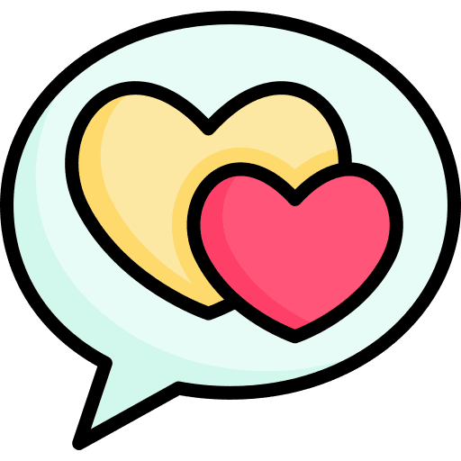 Chat love chat valentines day icon