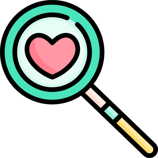 Search love search tools and utensils icon