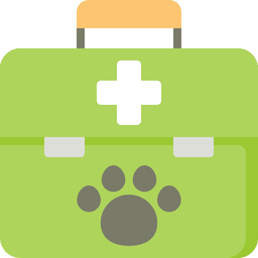 First aid kit symbol healthcare and medical animal aid icon