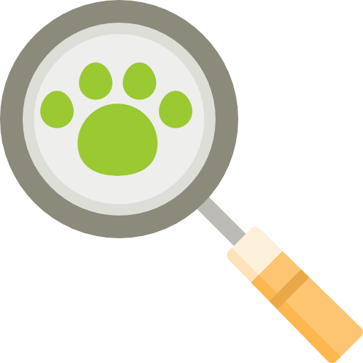 Search search animals paw icon