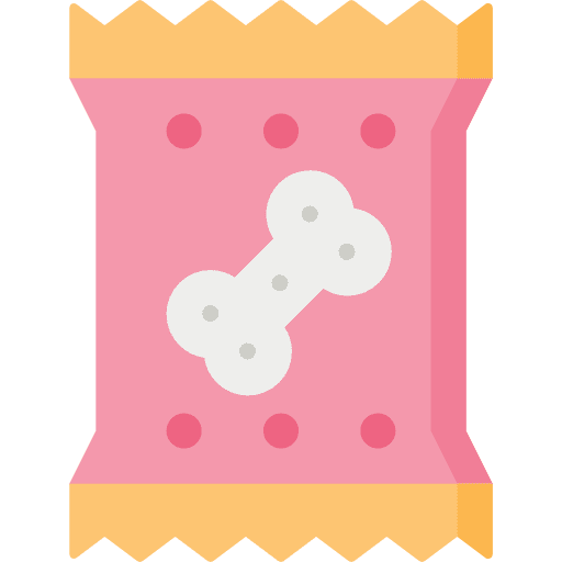 Snack dog food pet treat icon