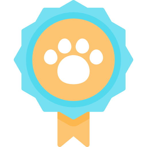 Award dog animal award icon