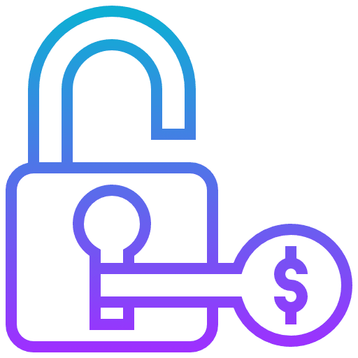 Investment strategy unlocked dollar icon