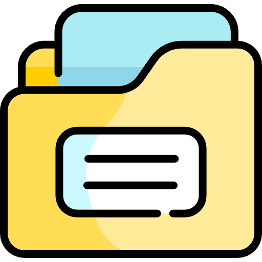 Folder data storage office material storage icon