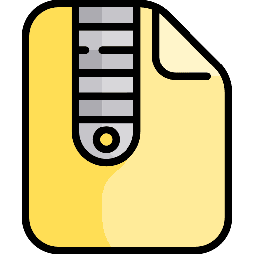 Zip documents symbols zip icon