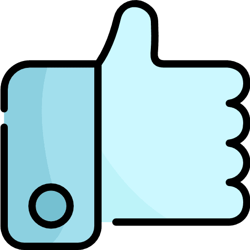 Like gestures hands and gestures interface icon