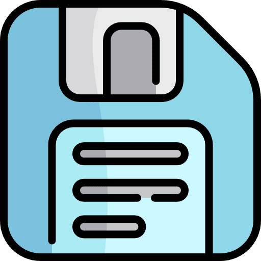 Save flash disk floppy disk technology icon