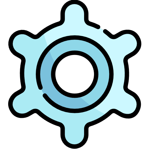 Settings gears configuration mechanism icon