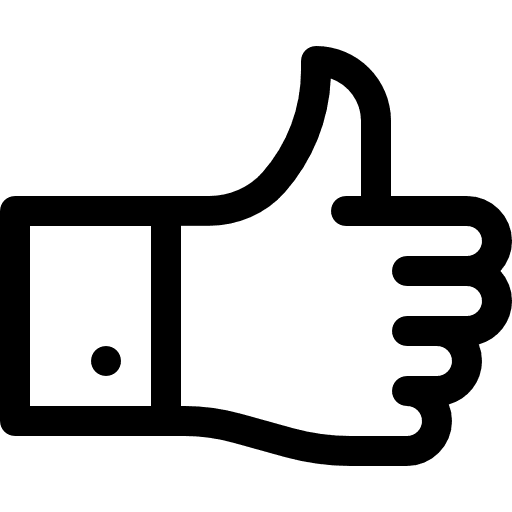 Like social media gestures hands and gestures icon