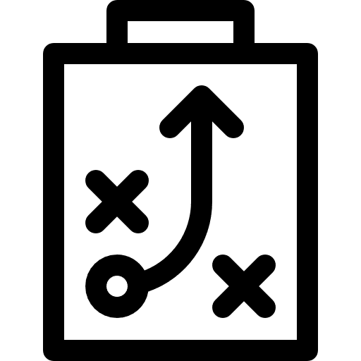 Planning tactical stats training icon