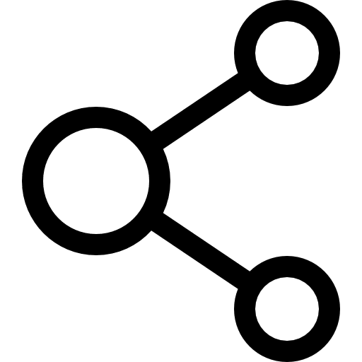 Share shapes social network multimedia icon