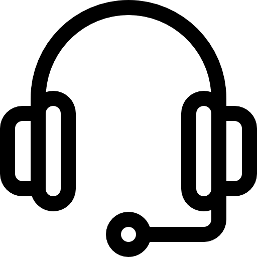 Support telemarketer headphones technology icon