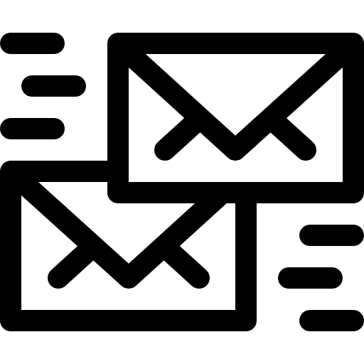 Mail communications mail interface icon