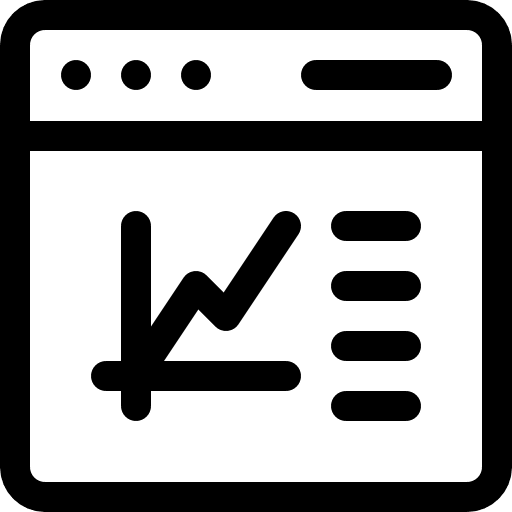 Stats interface file documents icon