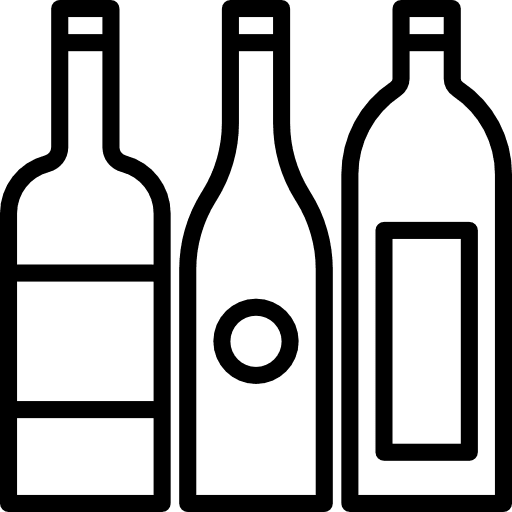 Wine drinks white wine food icon