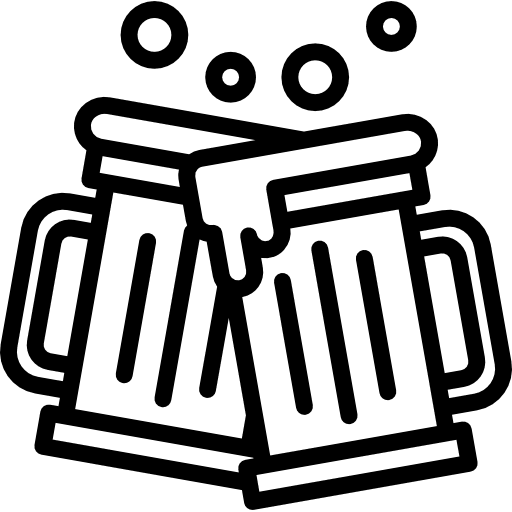 Beers alcohol cheers beverages icon