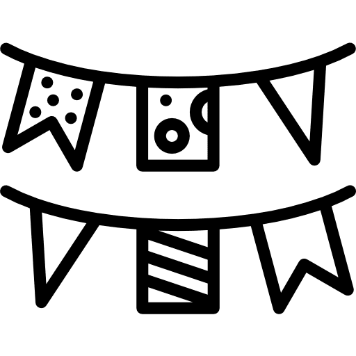 Garlands garlands garland bunting icon