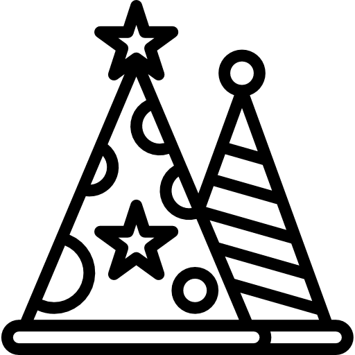 Party hat fun hat fun birthday icon