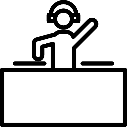 Dj birthday and party dj party icon