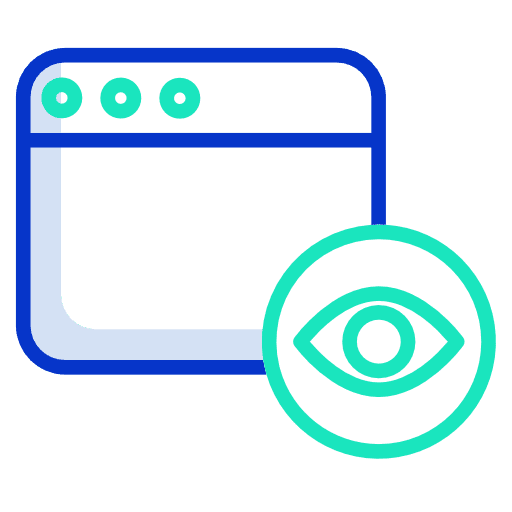 Page views view computing page icon