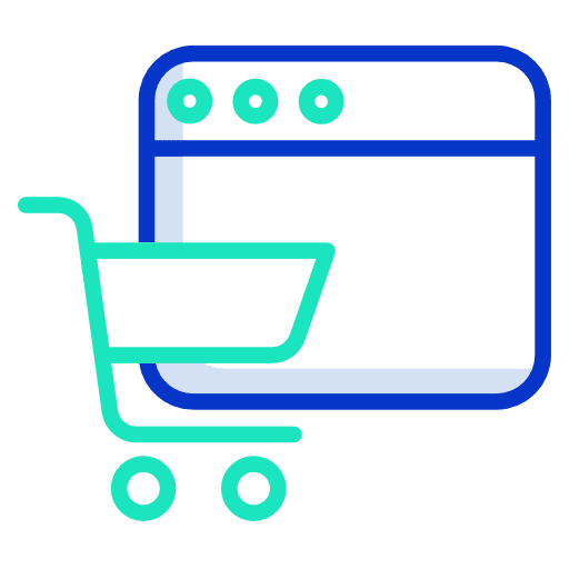 Shopping online multimedia ui browser icon