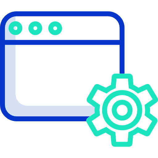 Web page business and finance settings website icon