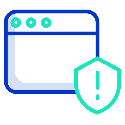 Website sign seo and web danger icon