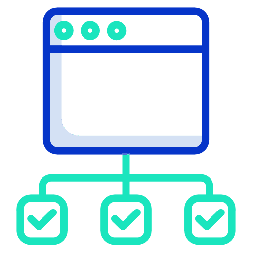 Process ui interface browser icon