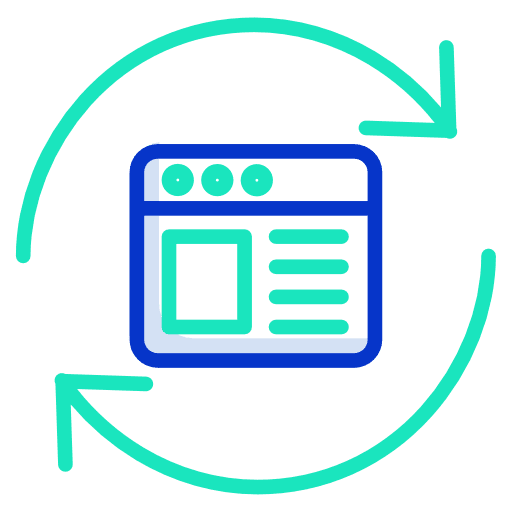 Reload window web update icon