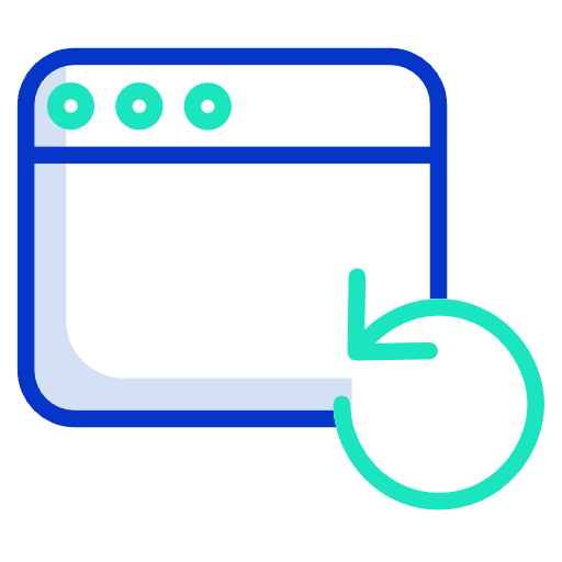 Sync multimedia browser webpage icon