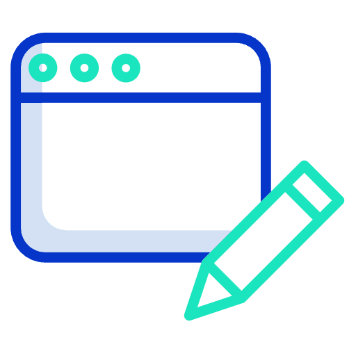 Web design art and design content browser icon