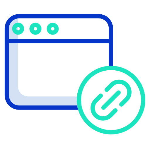 Website seo and web chain website icon
