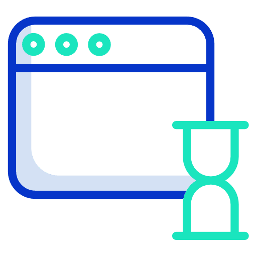 Browser monitor multimedia screen icon