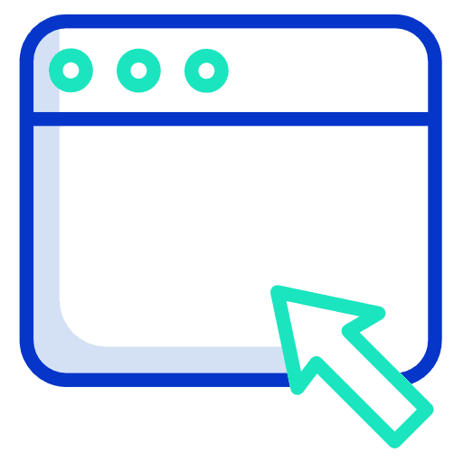 Click browser pointer seo and web icon