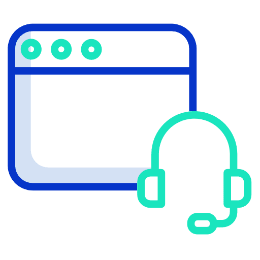 Online music headphone online music communications icon