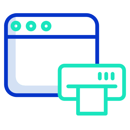 Printer printer technology paper icon