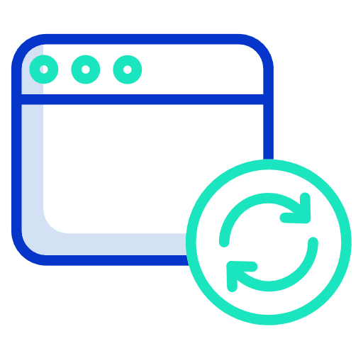 Refresh reload seo and web update icon