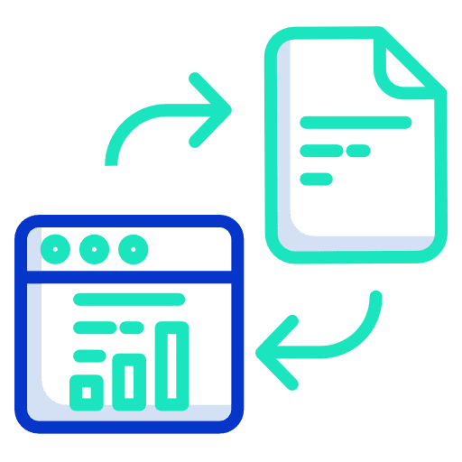 Transfer files and folders browser website icon