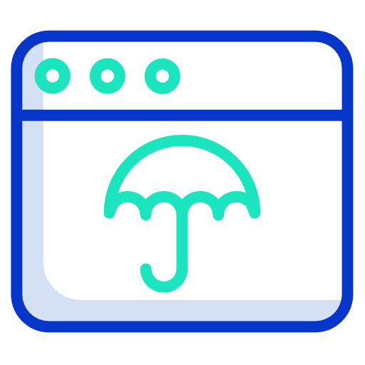 Web page security computer technology icon