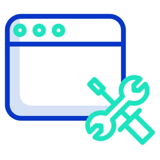 Web page website web page settings icon