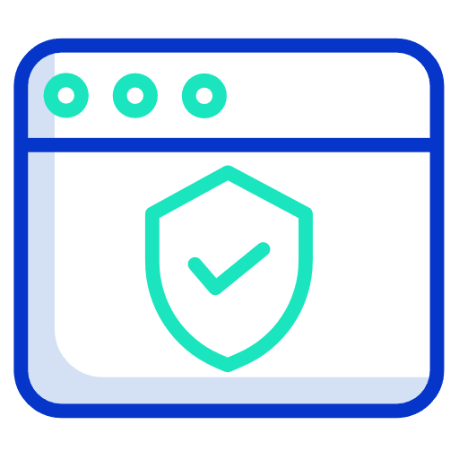 Webpage computer monitor screen icon