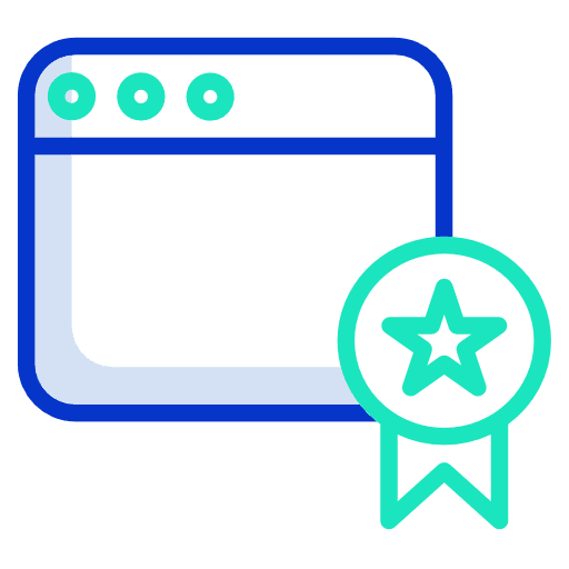 Website verified seo and web multimedia icon