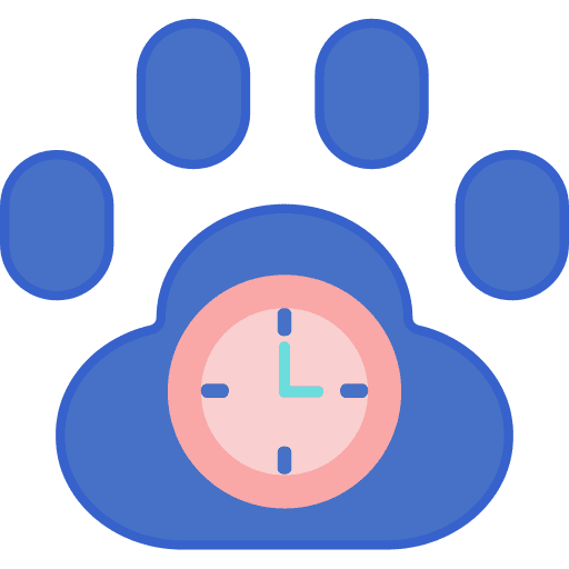 Clock pet tool time and date icon